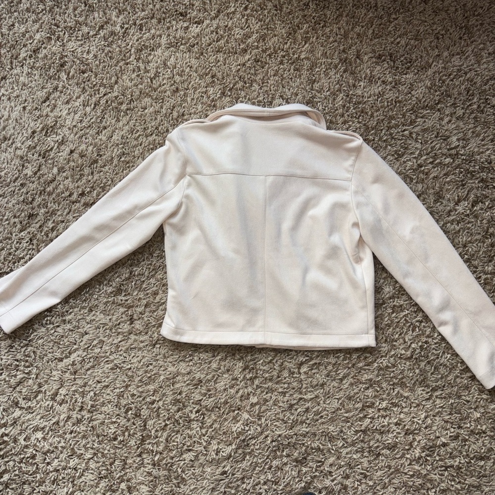 Cream Zip-Up Jacket - Picture 4 of 4